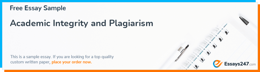 Academic Integrity and Plagiarism